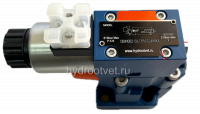 DBW10B2-5X/200CW110-50N9K4 - Предохранительный клапан Ду10 с давлением настройки до 200 бар, управление - X и Y - внутренние с разгрузкой B = открыт с электроуправлением W110