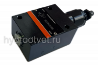 DBDH6P1X/25 - Предохранительный клапан прямого управления Ду6, давление регулировки до 25 бар, тип монтажа - на плиту, элемент регулировки H = рукоятка
