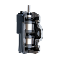 T6CCB31B203L00C100 - Пластинчатый нерегулируемый двухпоточный насос серии T6CC с рабочим объемом 99,2+66 см3
