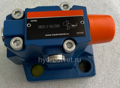 DB20-2-5X/315X - Предохранительный клапан Ду25 с давлением настройки до 315 бар, управление - X - внешний