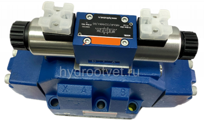 H-4WEH25T6X/6EG24N9ETK4/B08D3 - Гидрораспределитель с электроуправлением Ду25 схема T (64А), напряжение G24, каналы управления ET - X и Y - внутренние