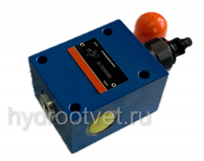 DBDS10G1X/400 - Предохранительный клапан прямого управления Ду10, давление регулировки до 400 бар, тип монтажа - резьбовой, элемент регулировки S = винт