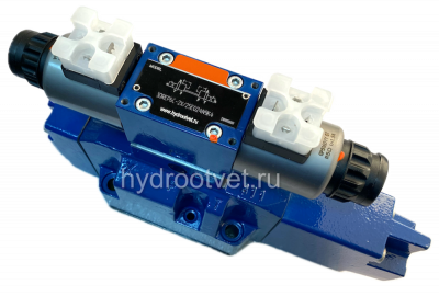 4WRZ16W8-150-7X/6EG24N9ETK4/D3V - Пропорциональный распределитель Ду16 без усилителя, номинальный расход 150 л/мин, схема W8, каналы управления ET - X и Y - внутренние